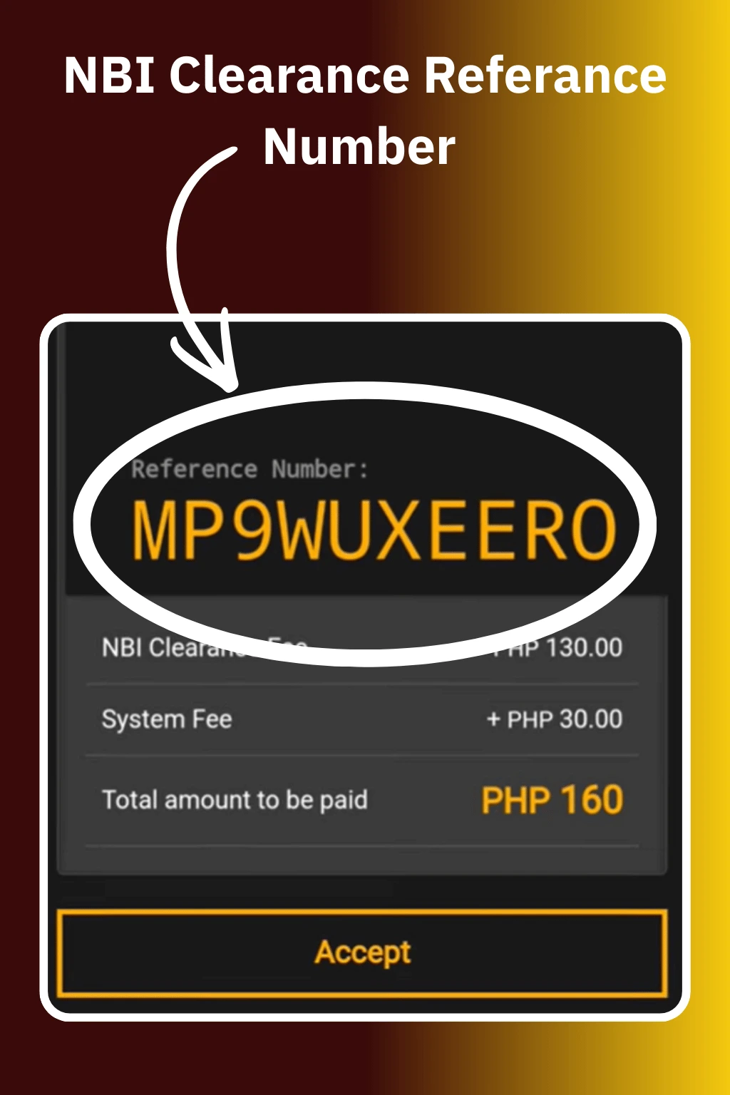 NBI Clearance Renewal Online 5 reference number